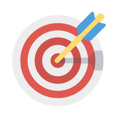 hedef hedef başarı vektör çizim 