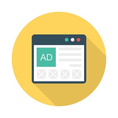 reklamlar tarayıcı reklam vektör çizim 
