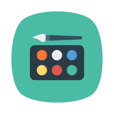 Glamour rengi düz vektör simgesi 