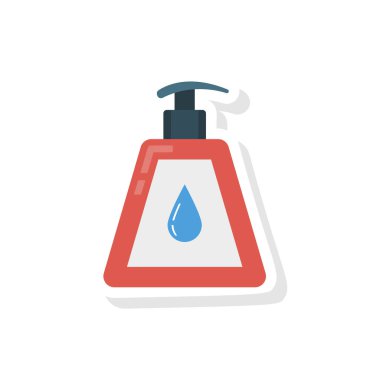 Düz güzellik renk vektör simgesi 