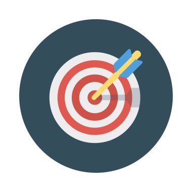 hedef hedef başarı vektör çizim 