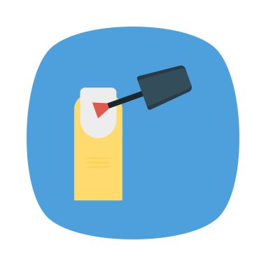 Düz güzellik renk vektör simgesi 