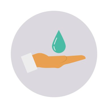 Düz güzellik renk vektör simgesi 