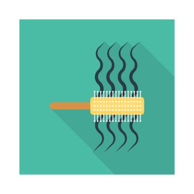 Renk vektör saç fırçası simgesi