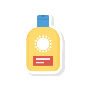 Düz güzellik renk vektör simgesi 