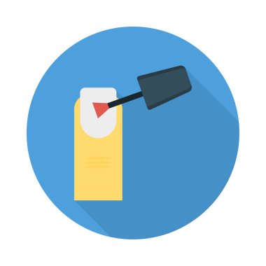 Düz güzellik renk vektör simgesi 