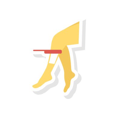 Düz güzellik renk vektör simgesi 