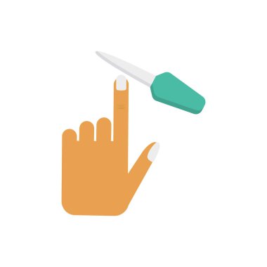 Glamour rengi düz vektör simgesi 