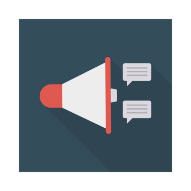 Reklam Pazarlama Megafon vektör çizim 