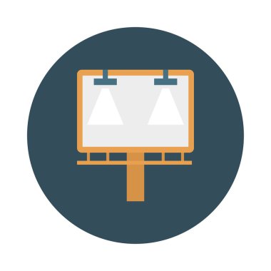 Billboard işaret kurulu vektör çizim 