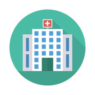 Renk bina düz vektör simgesi 