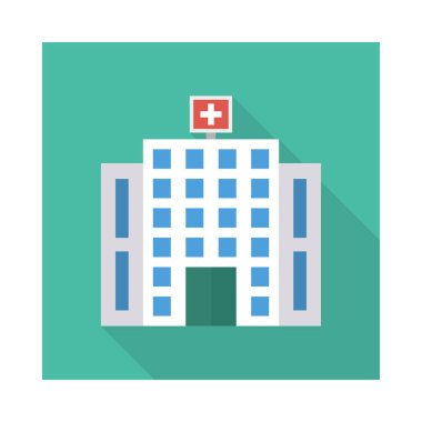 Renk bina düz vektör simgesi 