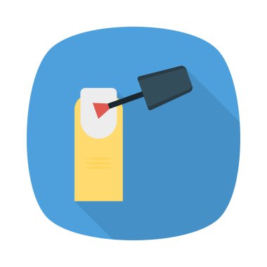 Düz güzellik renk vektör simgesi 