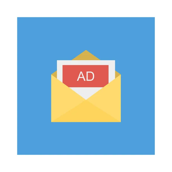 Envelope Advertisement Message Vector Illustration — Stock Vector