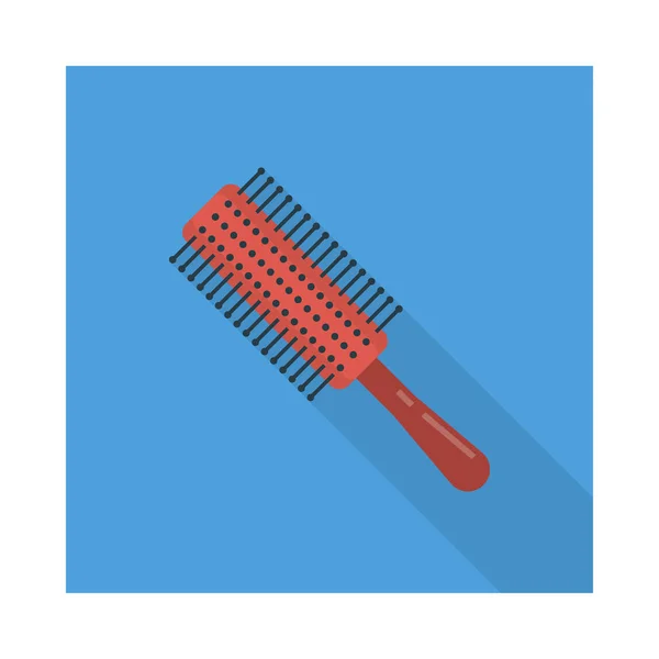 Farbvektor Haarbürste Symbol — Stockvektor