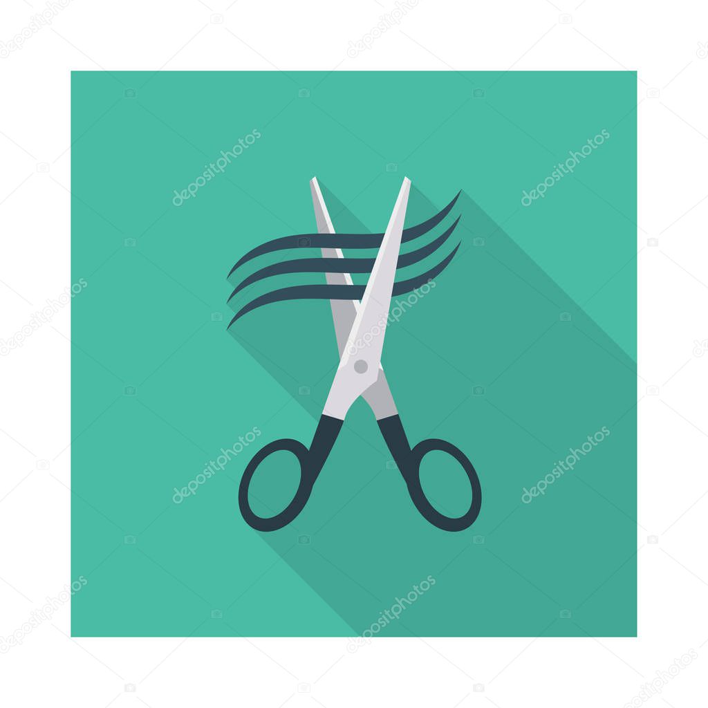 Flat beauty color vector icon 