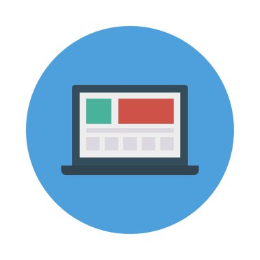 reklamlar dizüstü online vektör çizim 