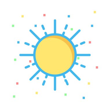 güneş hava Parlatıcı vektör çizim 