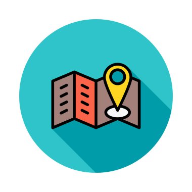 konumu Gps vektör çizim Haritası 