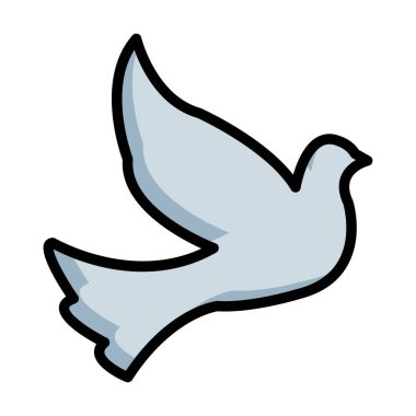 kuş uçmak vektör çizim güvercin 