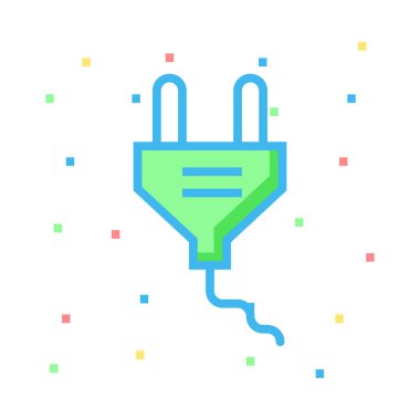 Adaptör Elektrik eklenti vektör çizim 