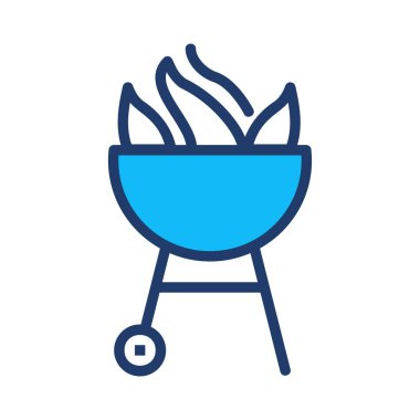 vektör çizim yemek Izgara Barbekü 