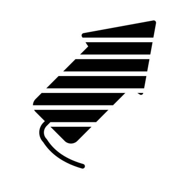 havai fişek roket düz stil ikonu, vektör çizim 