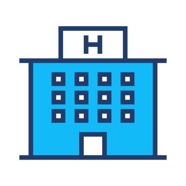 Otel vektör çizim apartman binası 