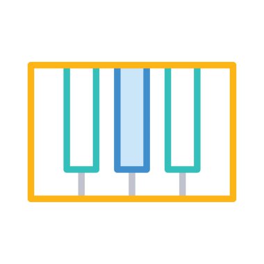 Piyano Fayans araç vektör çizim 