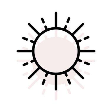 güneş hava Parlatıcı vektör çizim 