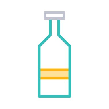 şişe şarap alkol vektör çizim 