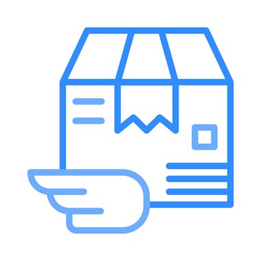 parsel kutu paket vektör çizim 