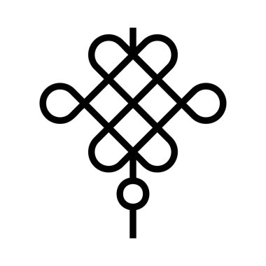 Parti dekorasyon düz stil ikonu, vektör çizim 