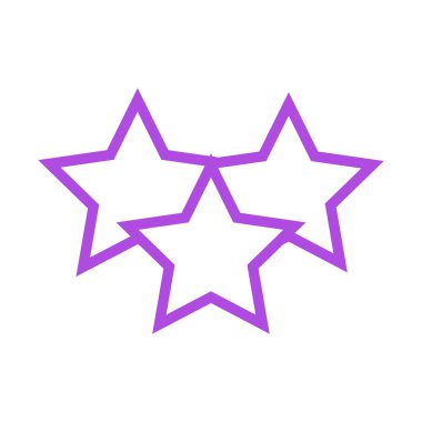 Dekoratif Noel yıldız düz stil ikonu, vektör çizim 