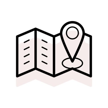 konumu Gps vektör çizim Haritası 