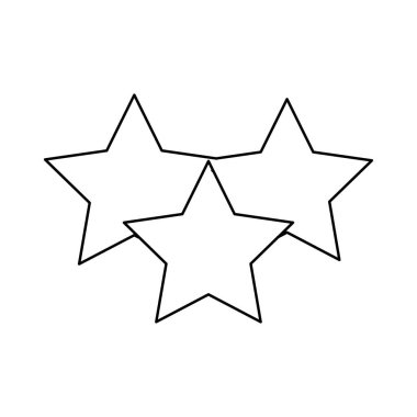 Dekoratif Noel yıldız düz stil ikonu, vektör çizim 