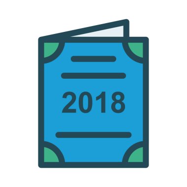 davet düz stil ikonu, vektör çizim 