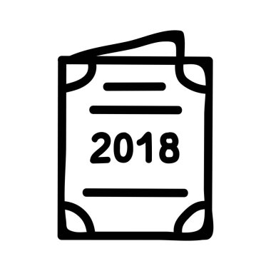 davet düz stil ikonu, vektör çizim 