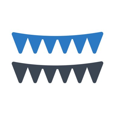 Karnaval kiraz kuşu süslemeleri düz stil ikonu, vektör çizim  