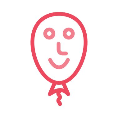 Parti Balon düz stil ikonu, vektör çizim 