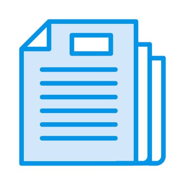 belge dosyaları sayfası vektör çizim 