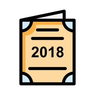 davet düz stil ikonu, vektör çizim 