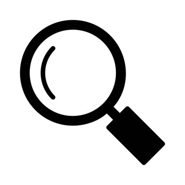 Arama büyüteç cam vektör çizim 