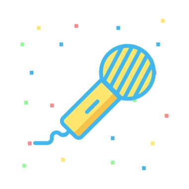 mikrofon mikrofon hoparlör vektör çizim 