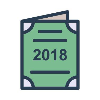 davet düz stil ikonu, vektör çizim 