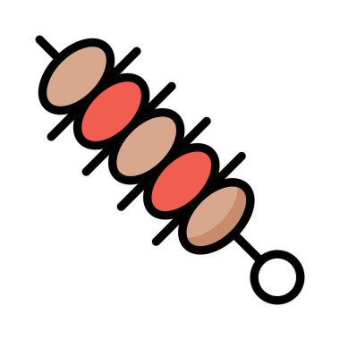 şiş Mangal Kebap vektör çizim 