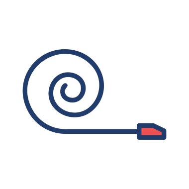 parti üfleyici ıslık kutlama vektör çizim 