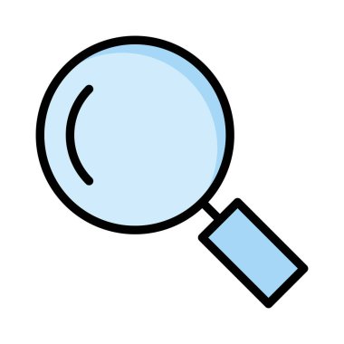 Arama büyüteç cam vektör çizim 