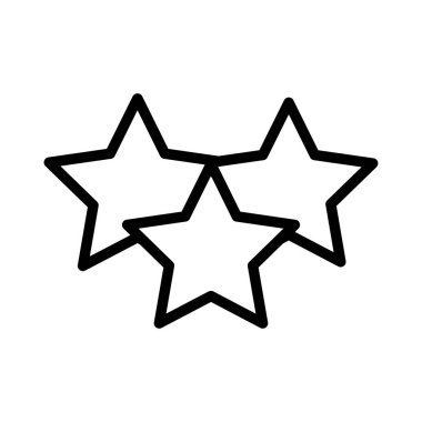 Dekoratif Noel yıldız düz stil ikonu, vektör çizim 