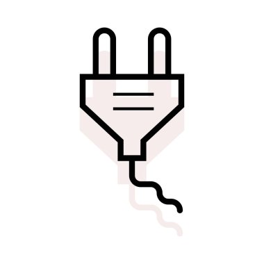 Adaptör Elektrik eklenti vektör çizim 